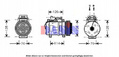 AKS DASIS 850380n -  Компрессор, кондиционер